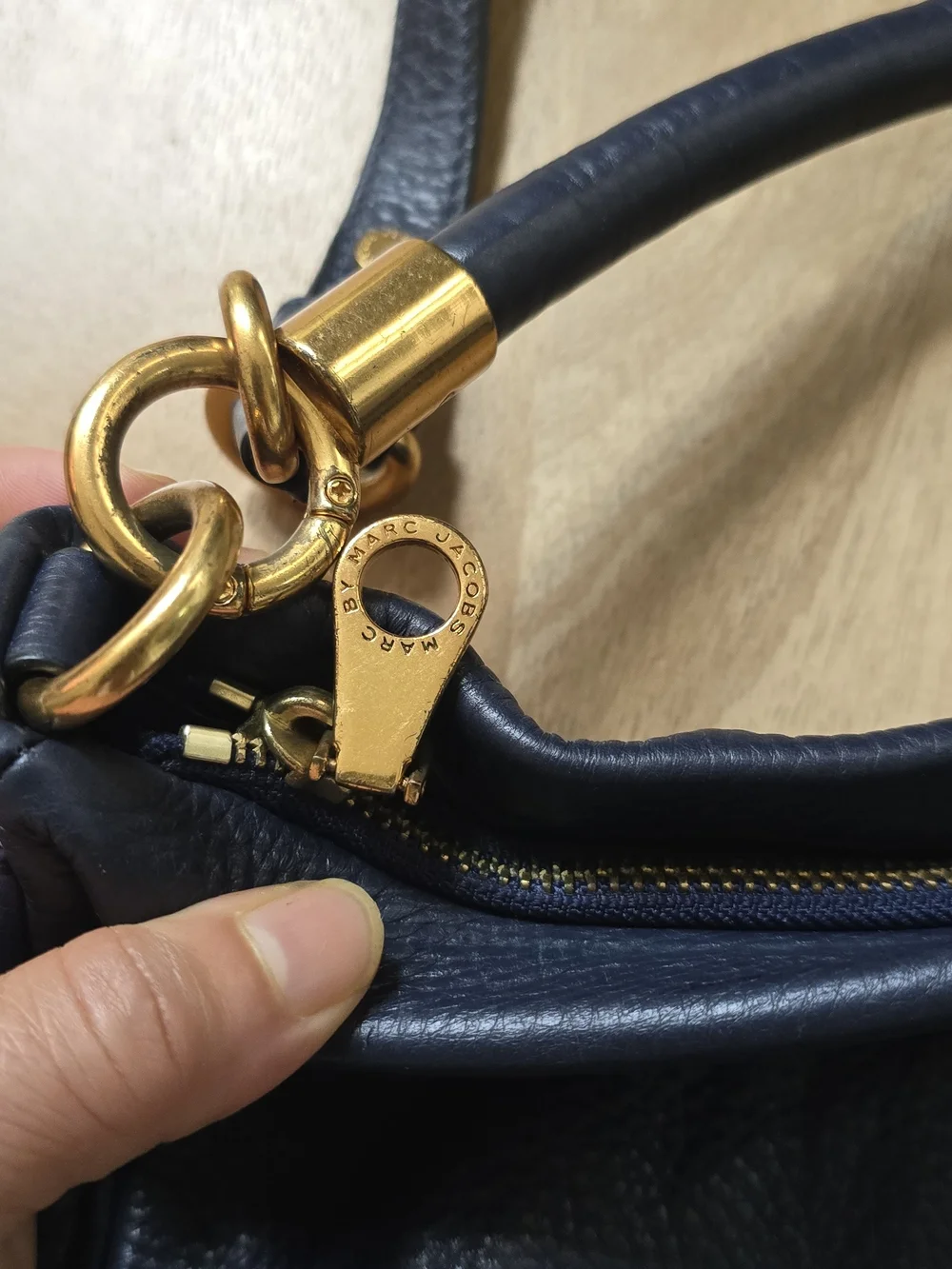 Marc by Marc Jacobs Black Leather Hobo Tote